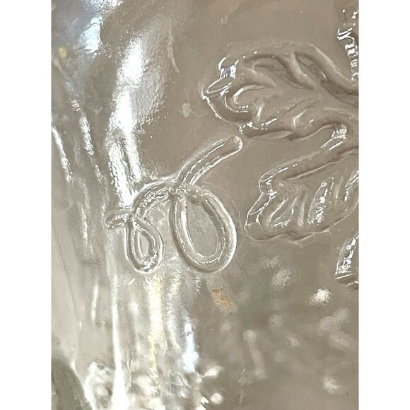 Vintage Punchbowl Glasses Used Matching Set of 2 Grapevines - Picture 16 of 16